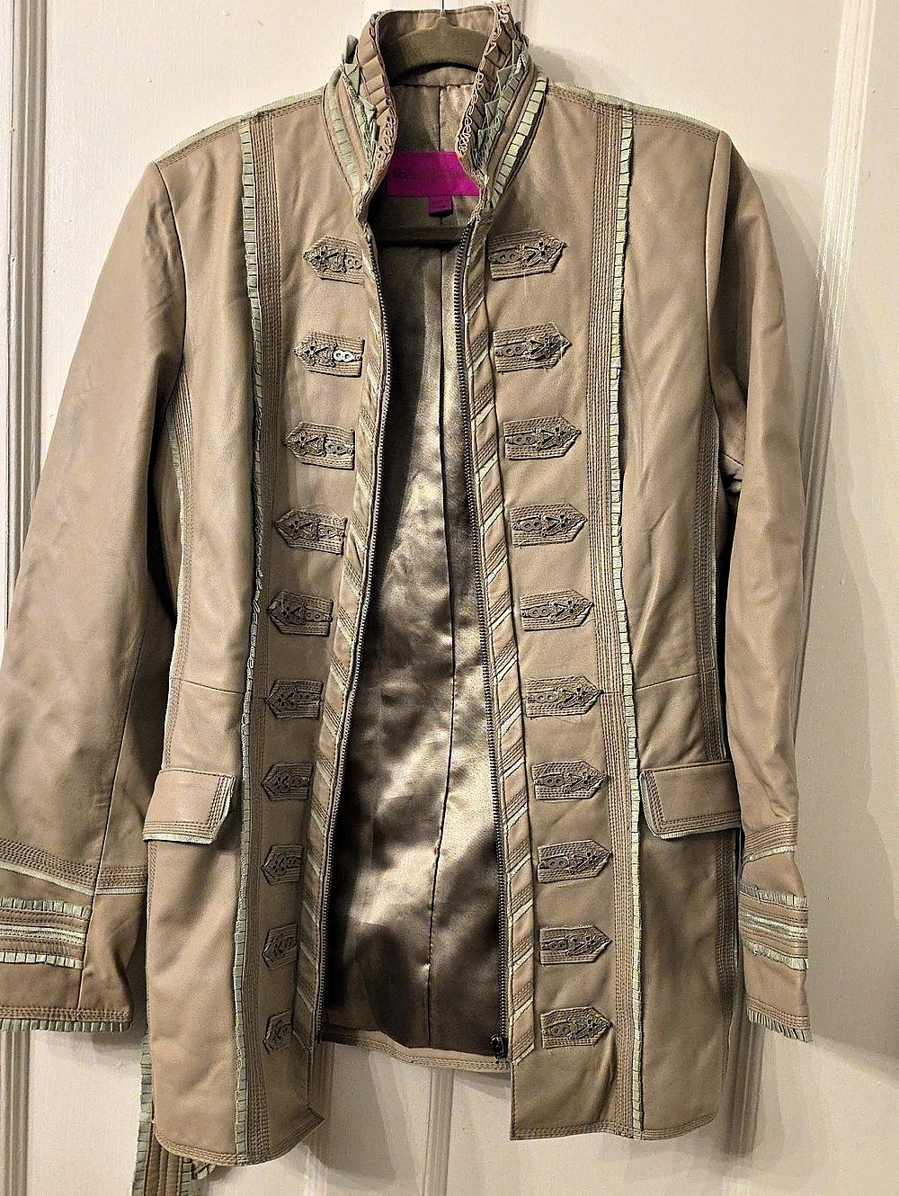 Ebene By P Assuline Lamb Leather Jacket Size 2